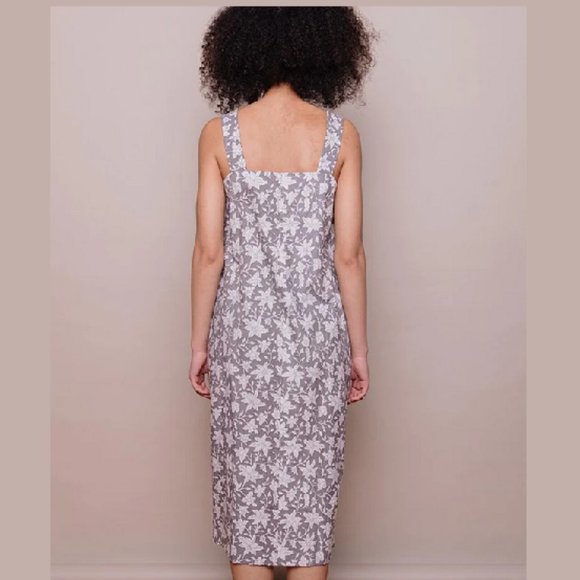 Mata Traders Della Dress Grey Floral NWT - Picture 2 of 9